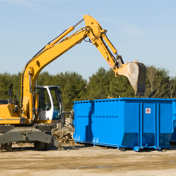 can i choose the location where the residential dumpster will be placed in Roberts